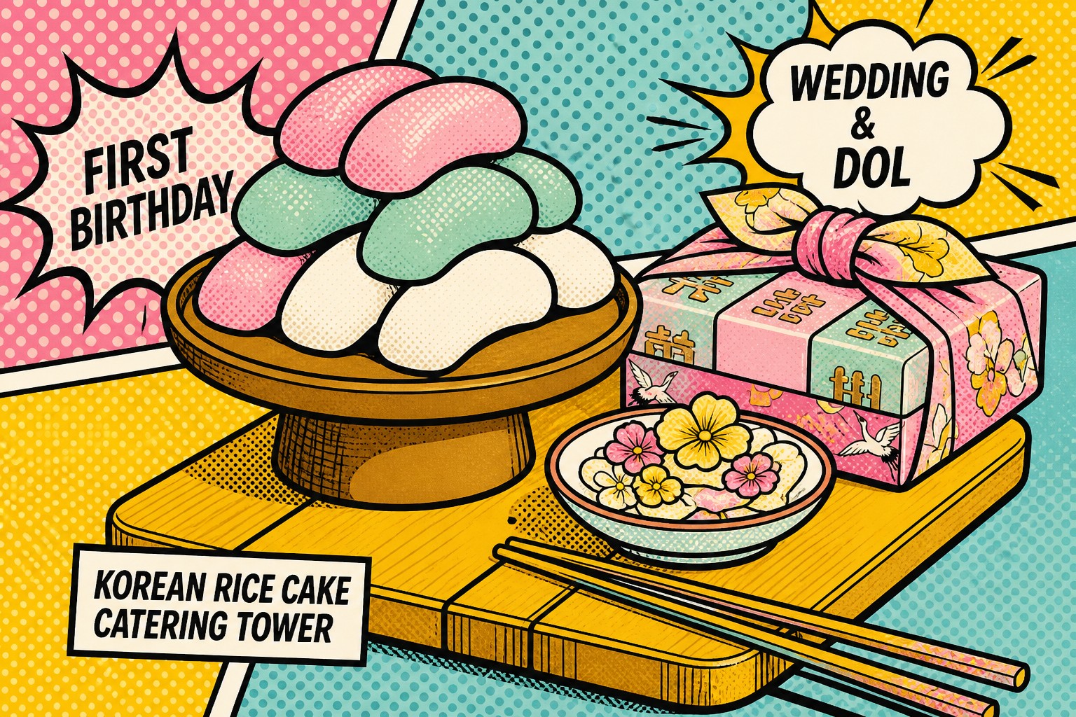Pastel Dduk Catering: Weddings and Doljanchi