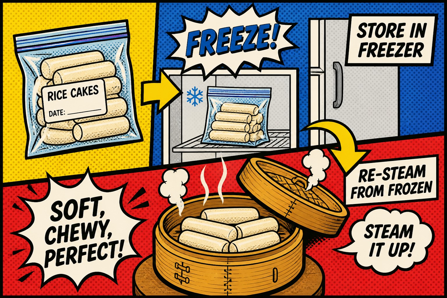 Storage: Freezing and Re-Steaming Without Ruin