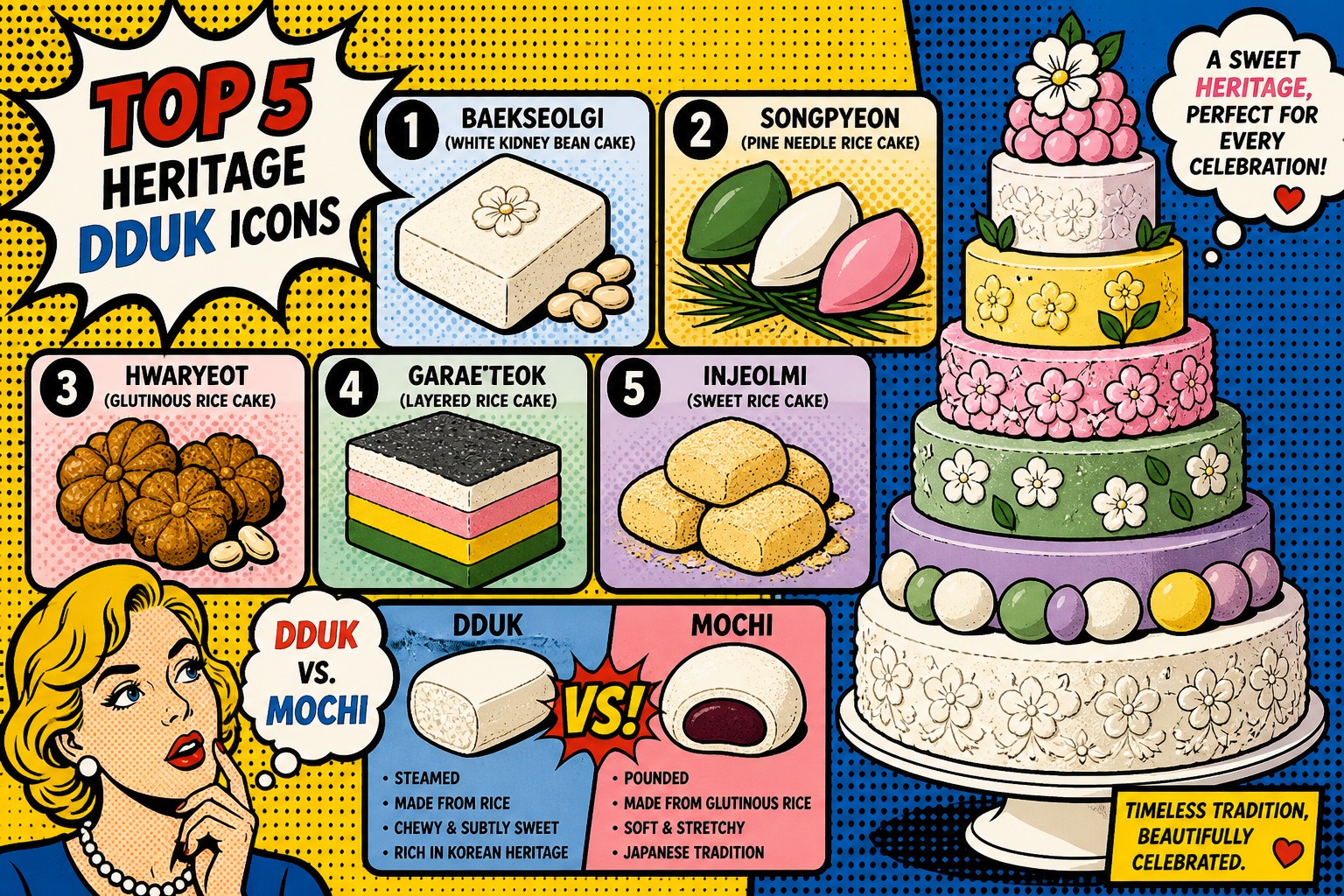 Top 5 Heritage Dduk — Mochi Compare to Pastel Weddings
